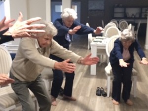 Chair pose with chair yoga!